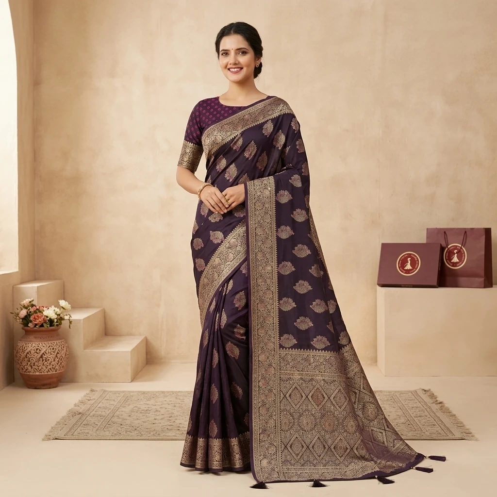 rajrani-plum-satin-silk-saree