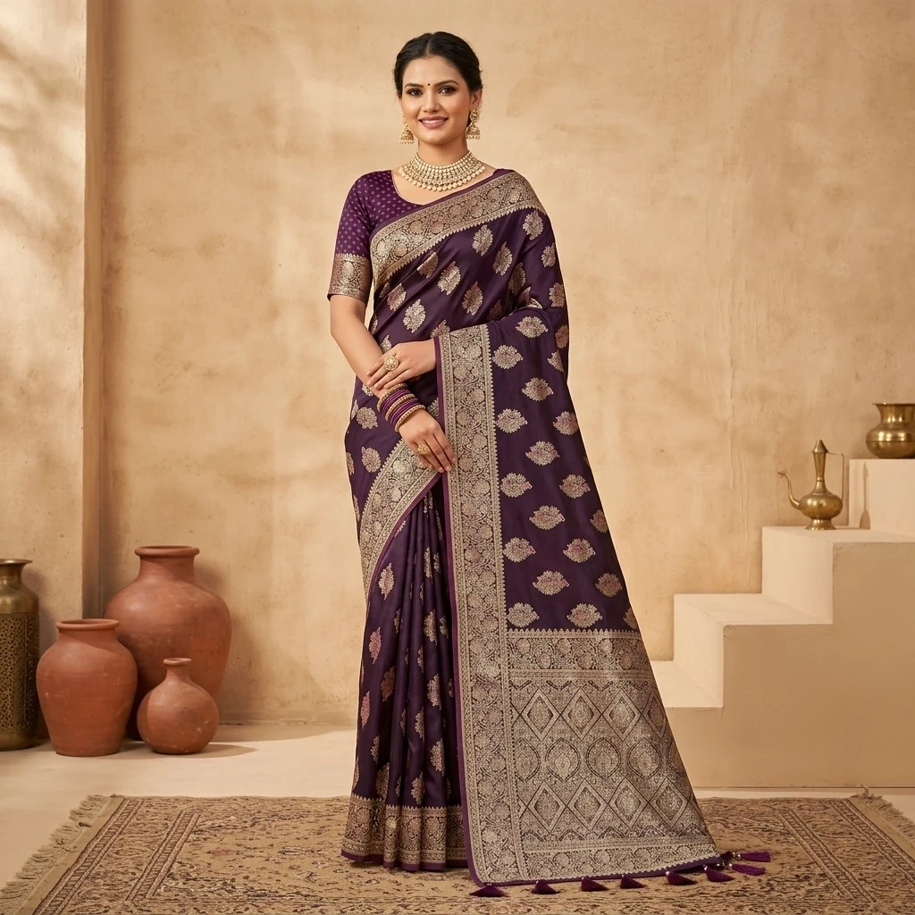 rajrani-plum-satin-silk-saree-4